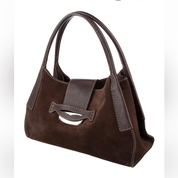 Tod’s Brown Suede Shoulder Bag - Picture 7 of 7